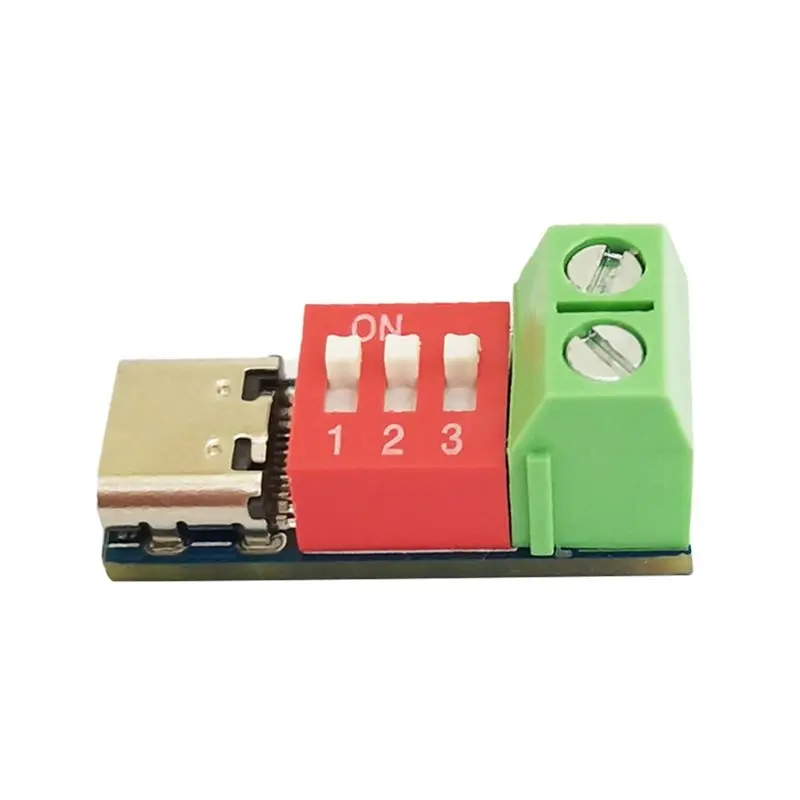 ABRU-10PCS Type-C PD QC Trigger 5V-20V DC Adjustable Voltage Power Module Dial Adjustment Voltage Fast Charging Decoy Module