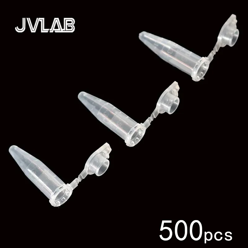 

Microcentrifuge Tubes With Snap Cap 0.2/0.5/1.5ml 500pcs Polypropylene Graduated Not Sterilized Clear Plastic Small Vials