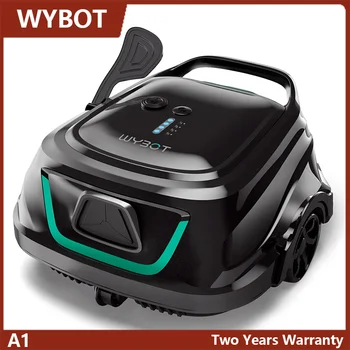 WYBOT A1 Wireless Pool Robot Vacuum – Intelligent Path Planning, 120-Min Runtime, Dual-Layer Filtration, Scheduled Cleaning for Above/In-Ground Pools
