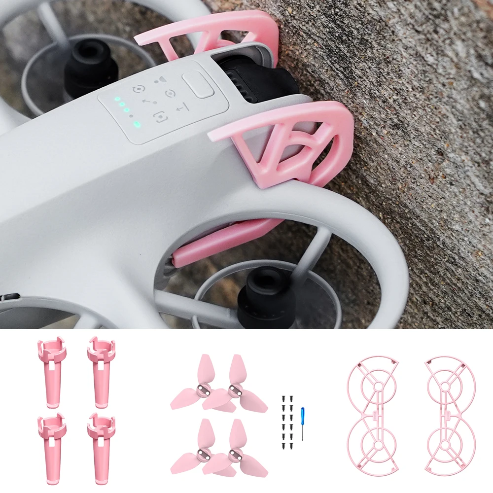 Trem de pouso para dji neo aumentar adereços hélice segurança drone acessórios anti-colisão suporte conjunto protetor