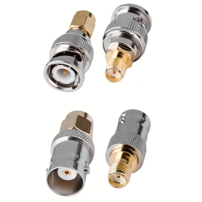 แพ็ค 4 หน่วย SMA ชายหญิง BNC ชายหญิงชุด RF COAXIAL ADAPTER ชายหญิงแปลง SMA BNC COAX CONNECTOR