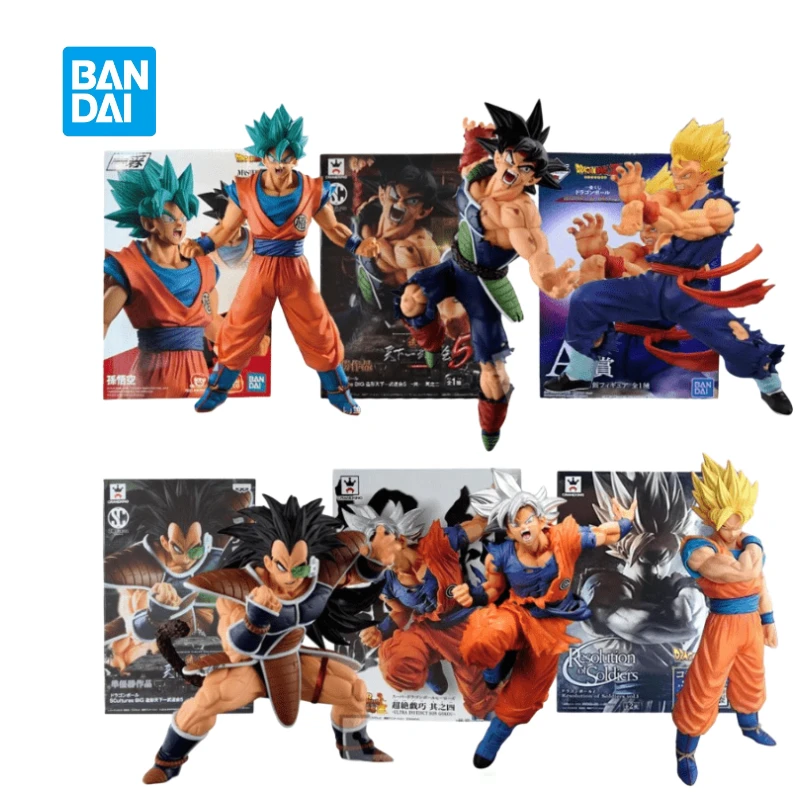 In Stock Bandai  Anime Dragon Ball Son Goku Gohan Raditz Burdock Chikara No Taikai Set Model Collection Toys Gifts Aciton Figure