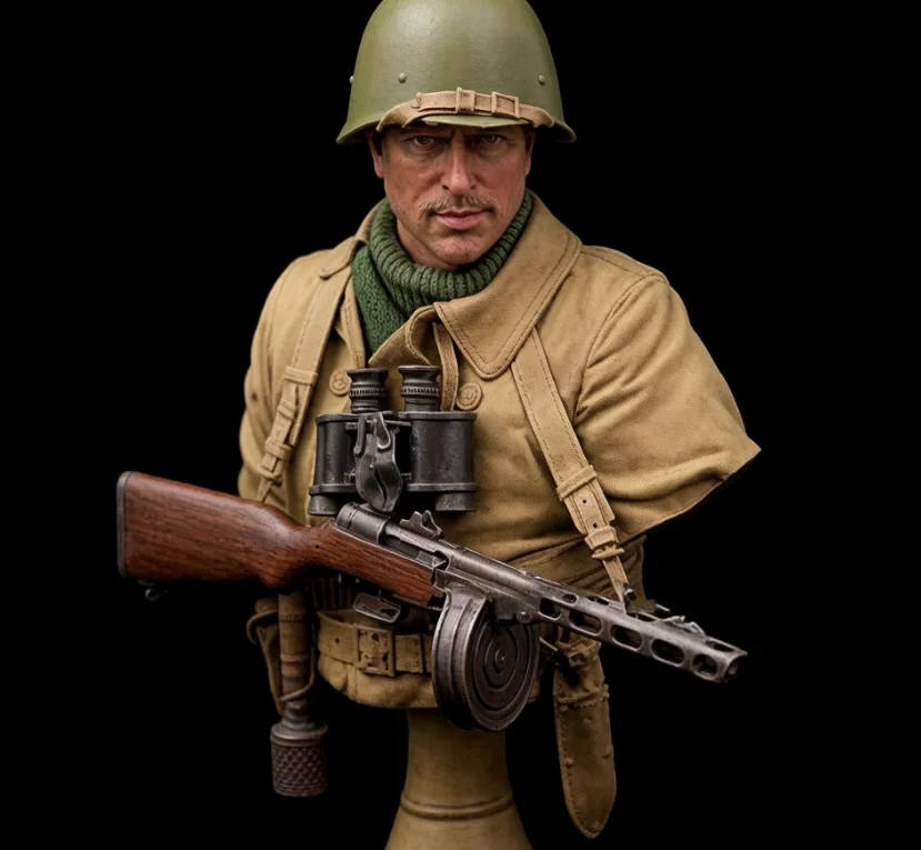 1/12 Resin soldier bust kits Need to assemble and color by oneself  A-1936