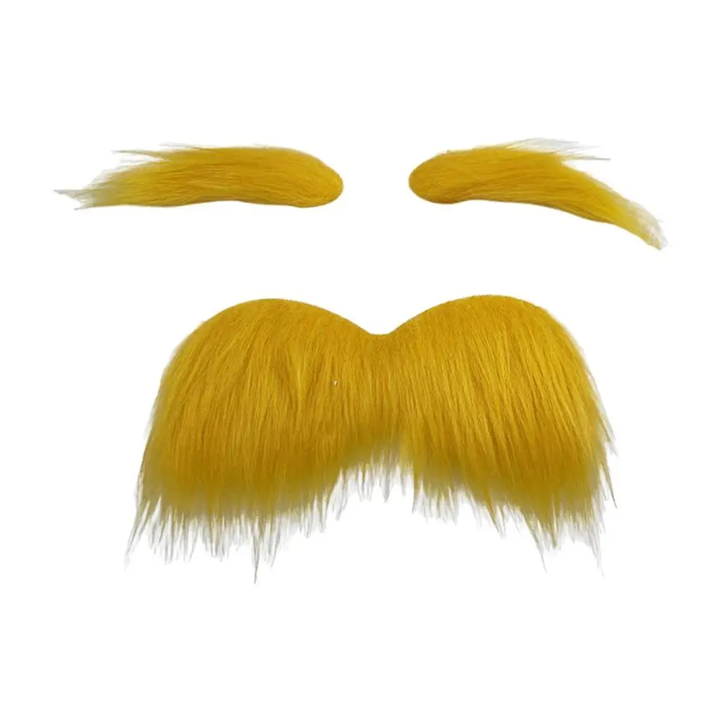 الجدة الشارب اللحية الحاجب مجموعة قماش ذاتي اللصق شعر الوجه للبالغين والأطفال مهرجان الهالوين تأثيري حفلة تنكرية الدعائم #3