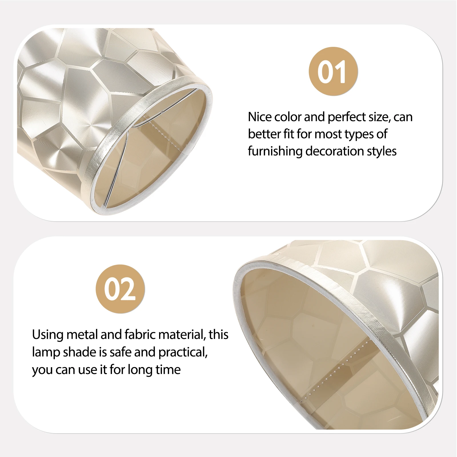 

Simple Lamp Shade Table Desk Bedside Lampshade Replacement Wall Pendant Light Accessory Soft Light Easy Install Modern
