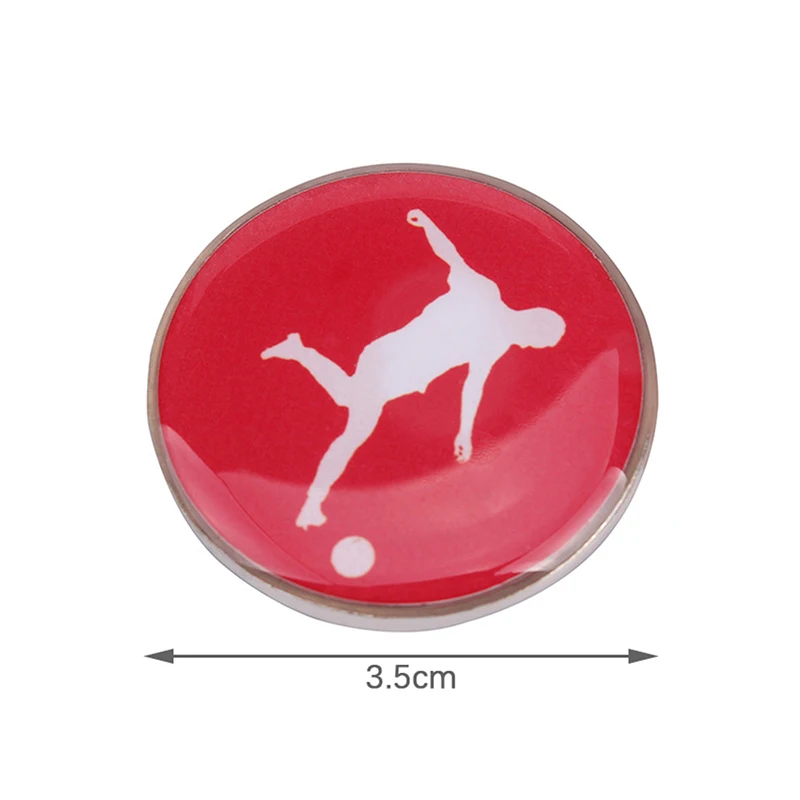 1Pc Sports Football Pattern Pick Edge Referee Side Toss Coin For Kids Adults