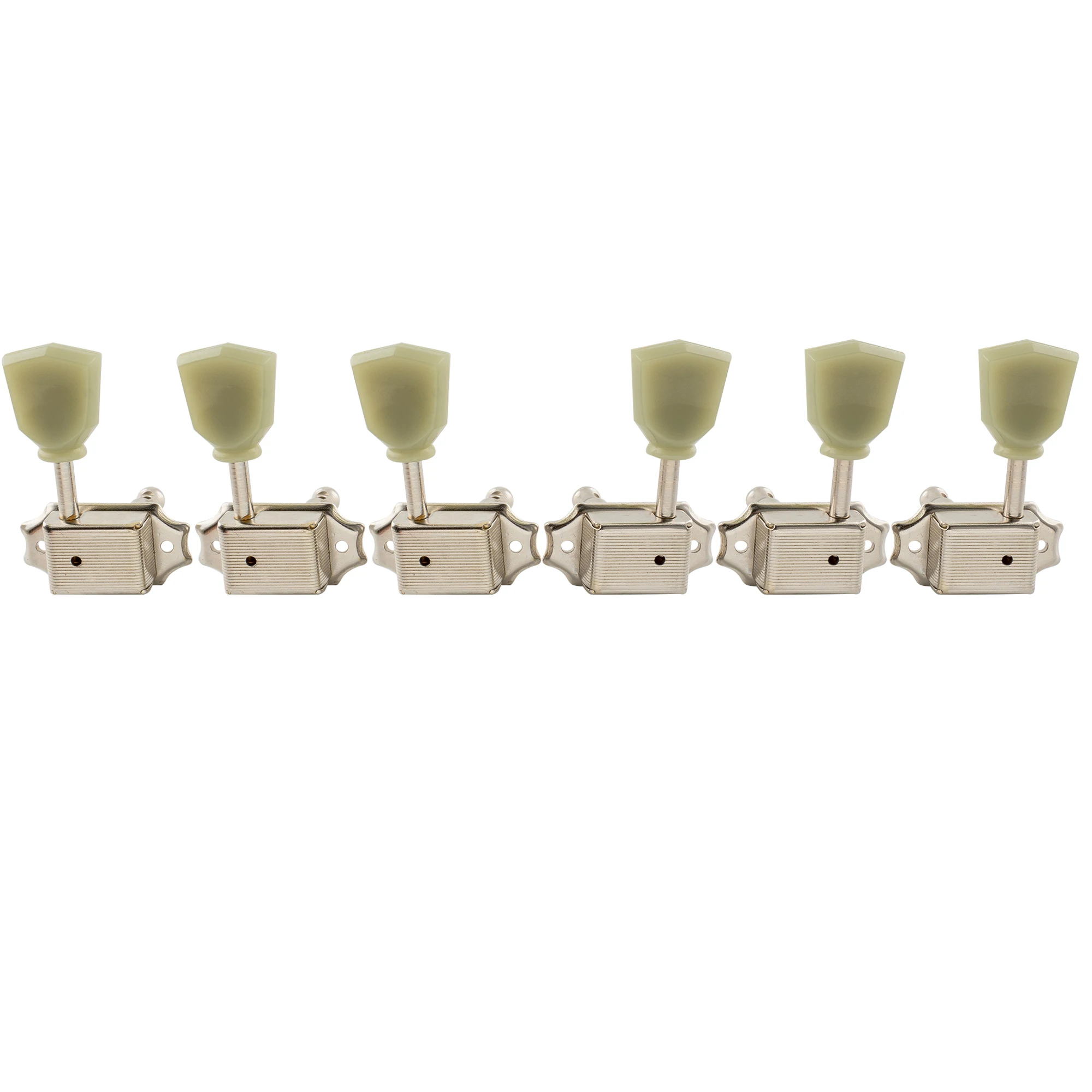 Musiclily Pro 3R3L 15:1 Ratio Semi Closed Vintage Machine Heads Tuners Tuning Pegs Keys for Acoustic Electric Guitar
