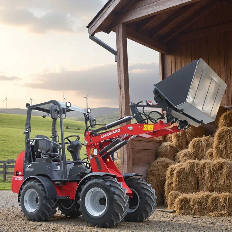 중국 공장 직판 농장용 휠로더 유압 2톤 /CE 인증, 스노우 버킷/송풍기/블레이드/팔레트 로더 포크 포함, 맞춤 제작 가능