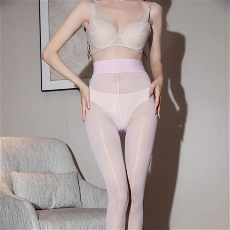 Red Pink Laser Lightweight Stockings Ultra-thin Oil Shiny Silk Stockings Wholesale Large Batches Yh Stock Available