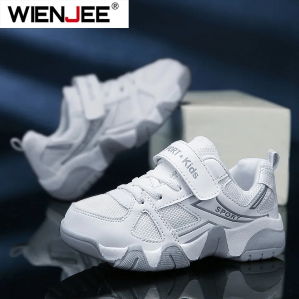 

White Breathable Children Walking Shoes Summer Mesh Casual Sneaker for Kids Boys Outdoor Sport Tennis Anti-Slip