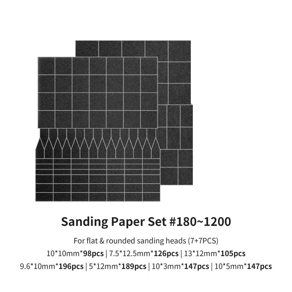 

P4-позиционная полировальная ручка, наждачная бумага для плоской головки/изогнутой головки, шлифовальная бумага, головка для моделей, инструменты для рукоделия
