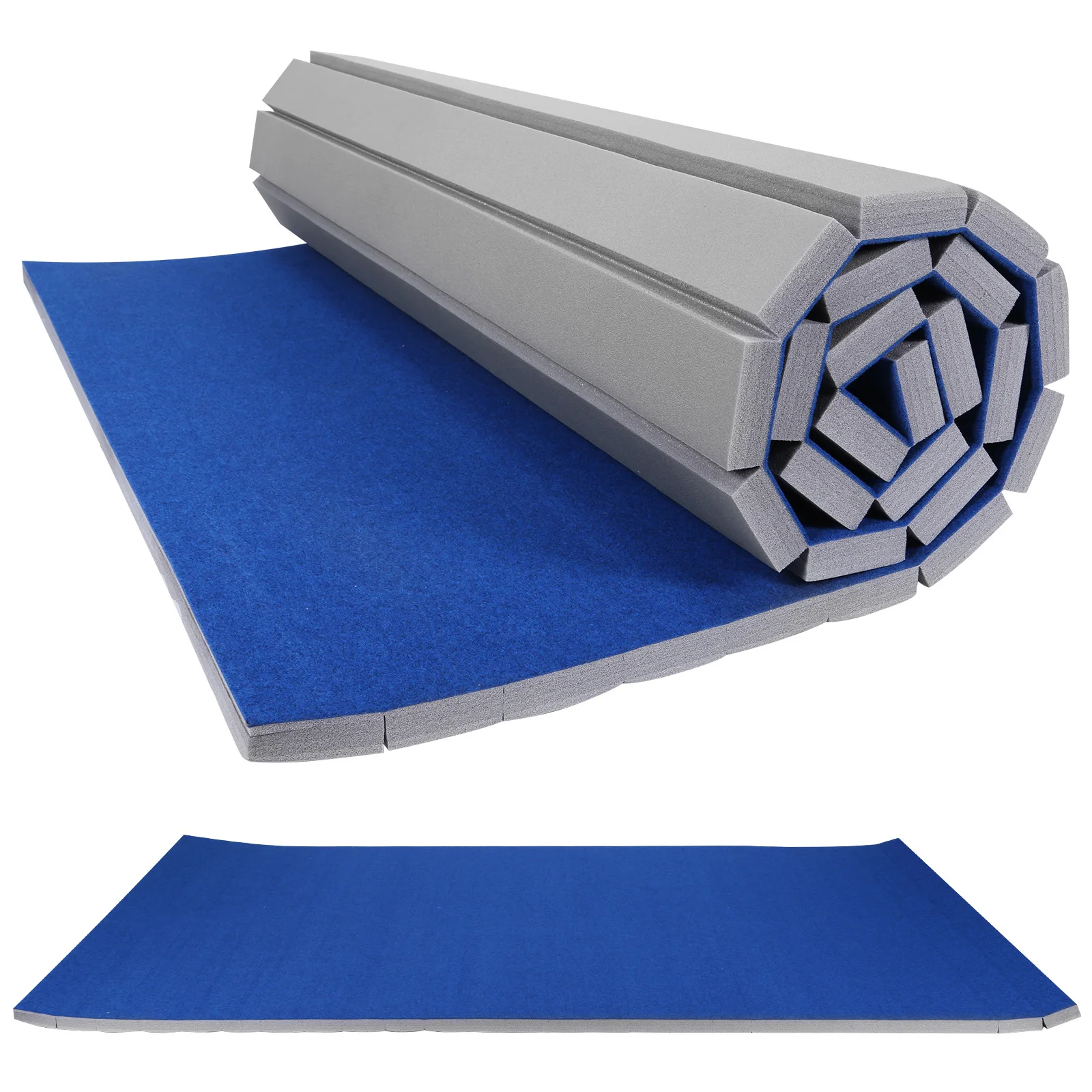 

Extra Thick Exercise Mats 118.11x70.87x1.57in Roll-Up Carpet Training Floor with Grippy Surface for MMA Cheerleading and Fitness