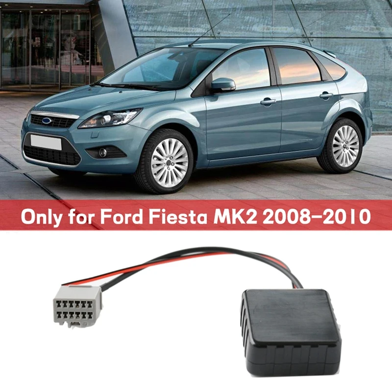 

Автомобильный Bluetooth модуль AUX аудио для Ford Fiesta MK2 2008-2010 радио стерео Aux кабель адаптер беспроводной