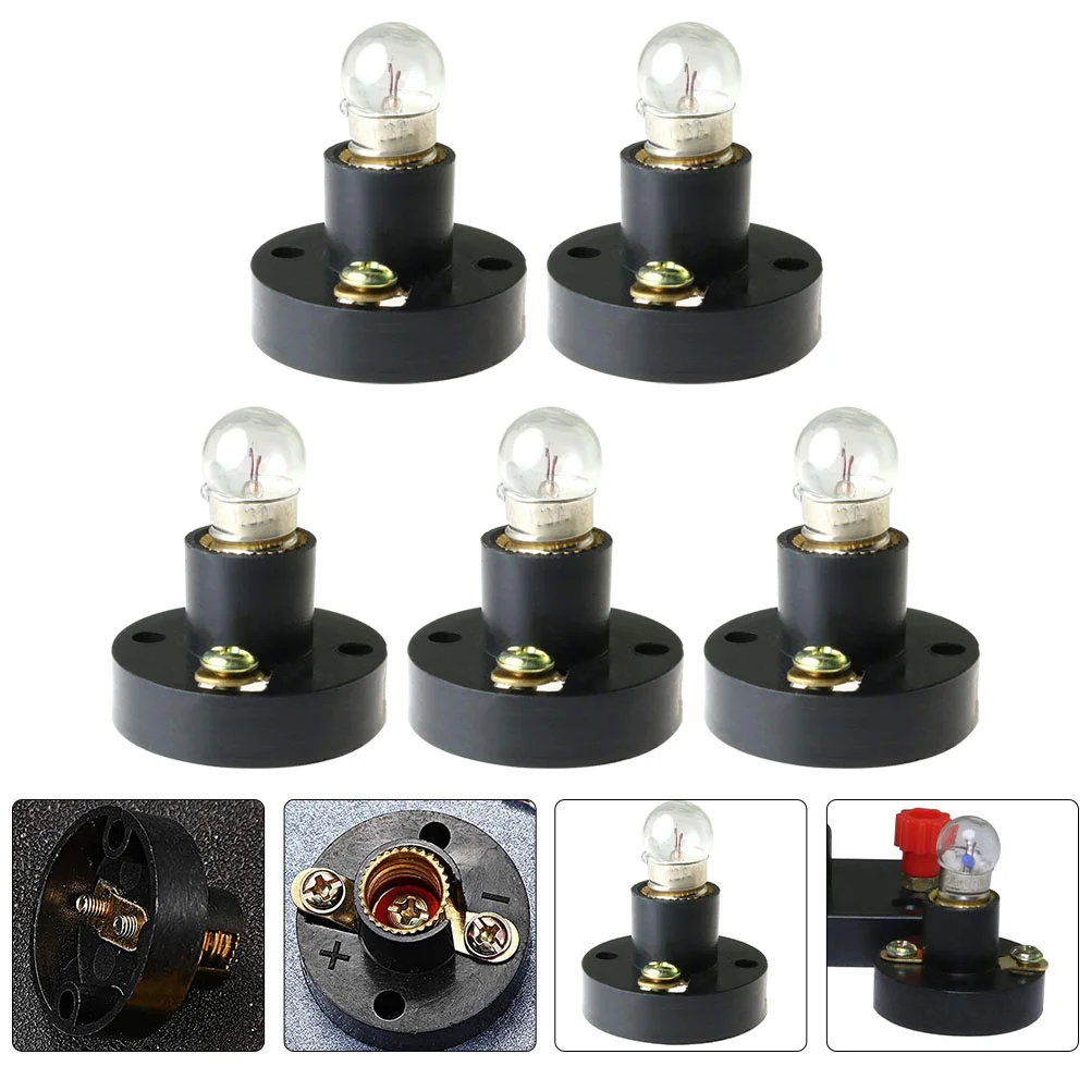 

1Set Screw Lamp Holder Light Bulb Base Set Durable Sturdy Design Ideal for Physics Experiments Student Lab Lighting