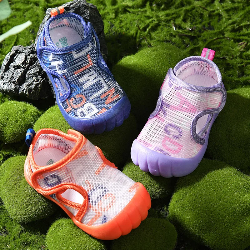 

Baby Sandals Men's Summer Toddler Shoes 0-1-3 Years Old Baby Non-Slip Soft Bottom Infant Mesh Surface Shoes Baby Girl Shoes