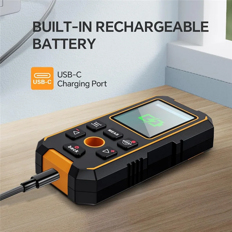 A37T-Digital Laser Distance Meter Wall Scanner Laser Distance Meter For AC Wires Metal Wood