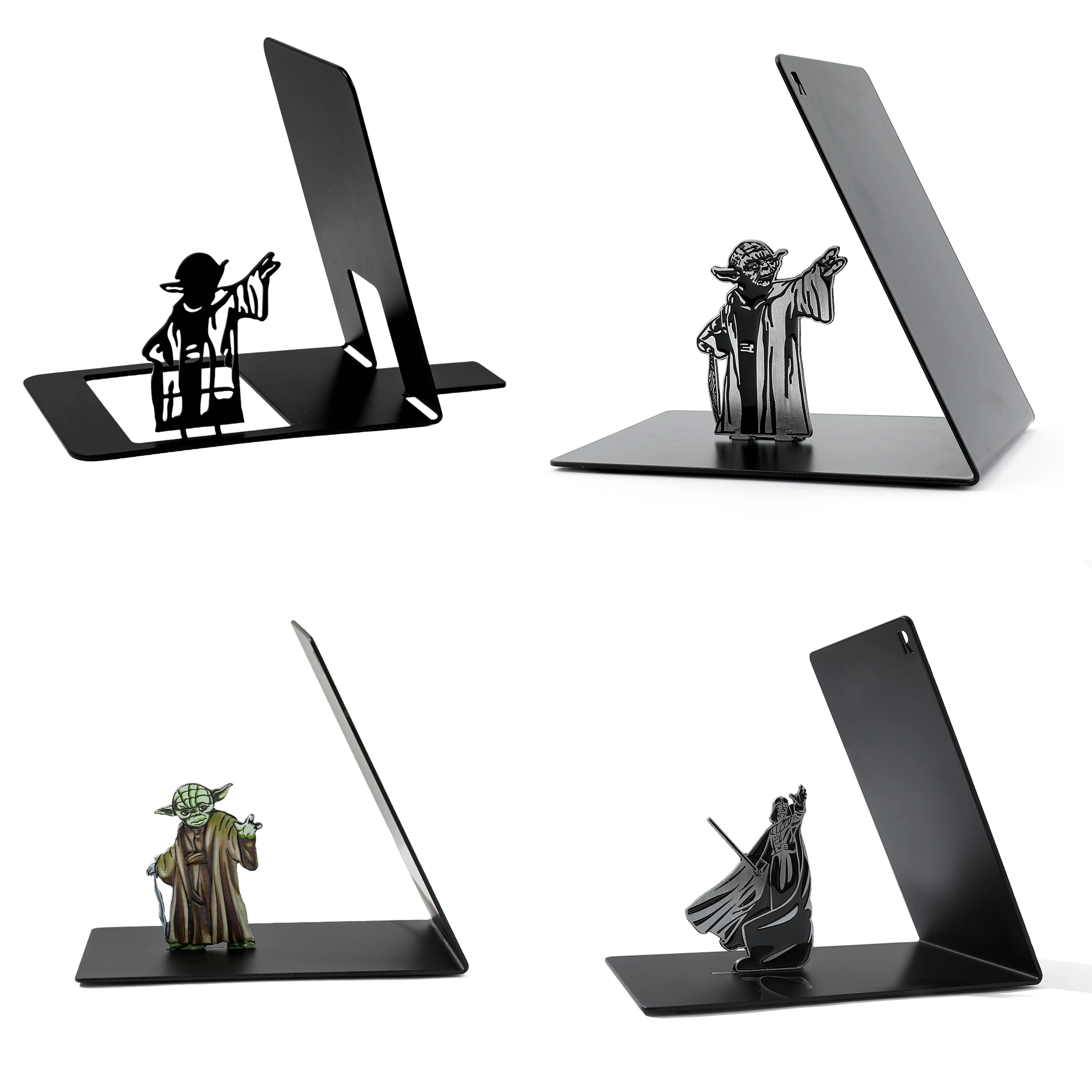 Star Wars Metal Bookends Cute Yoda Bookends Book Lover Book Charm Birthday Gift for Friend Movie Fan Collection Gift