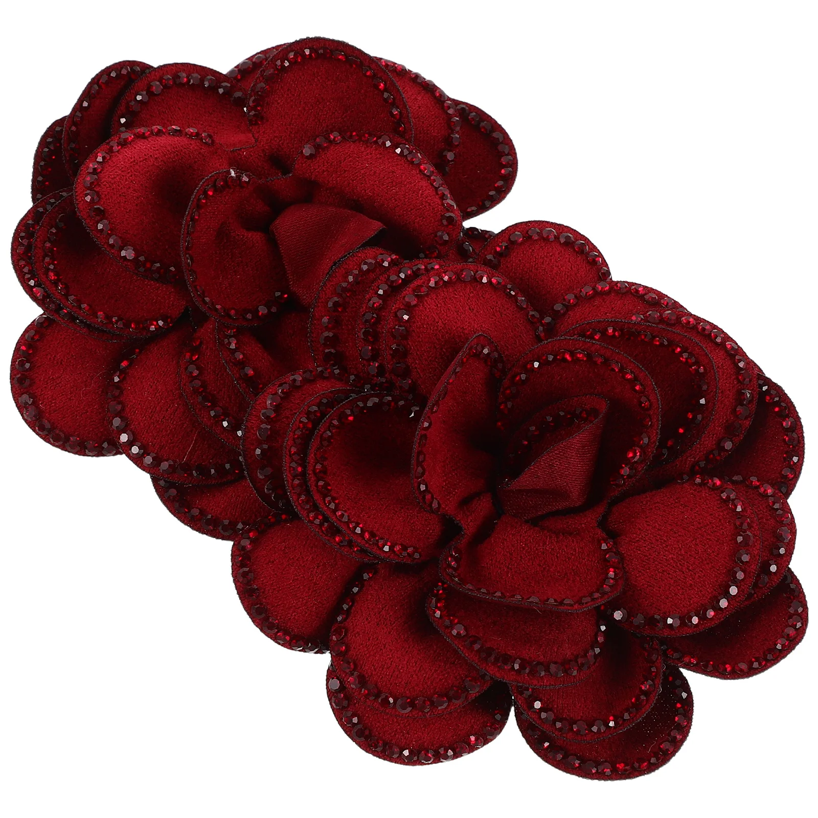 

2Pair Flower Shoe Clips for Women Removable Sparkling Rose Charms Handmade Artificial Floral Buckle Wedding Shoe Accessories