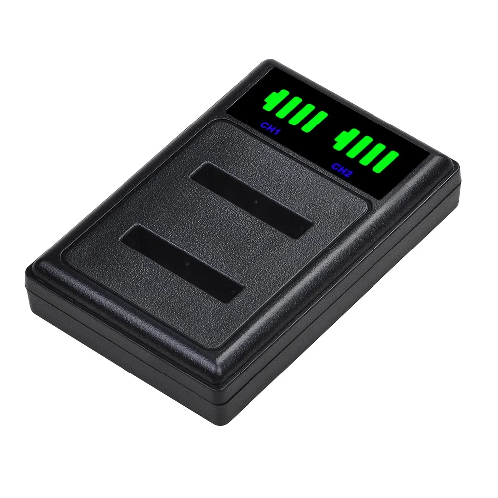 DVISI Li-40B Li 40B 42B Replacement Battery Dual USB LCD charger for Nikon EN-EL10 D-Li63 D-Li108 NP-80 CNP80 KLIC-7006 np-45 image 4