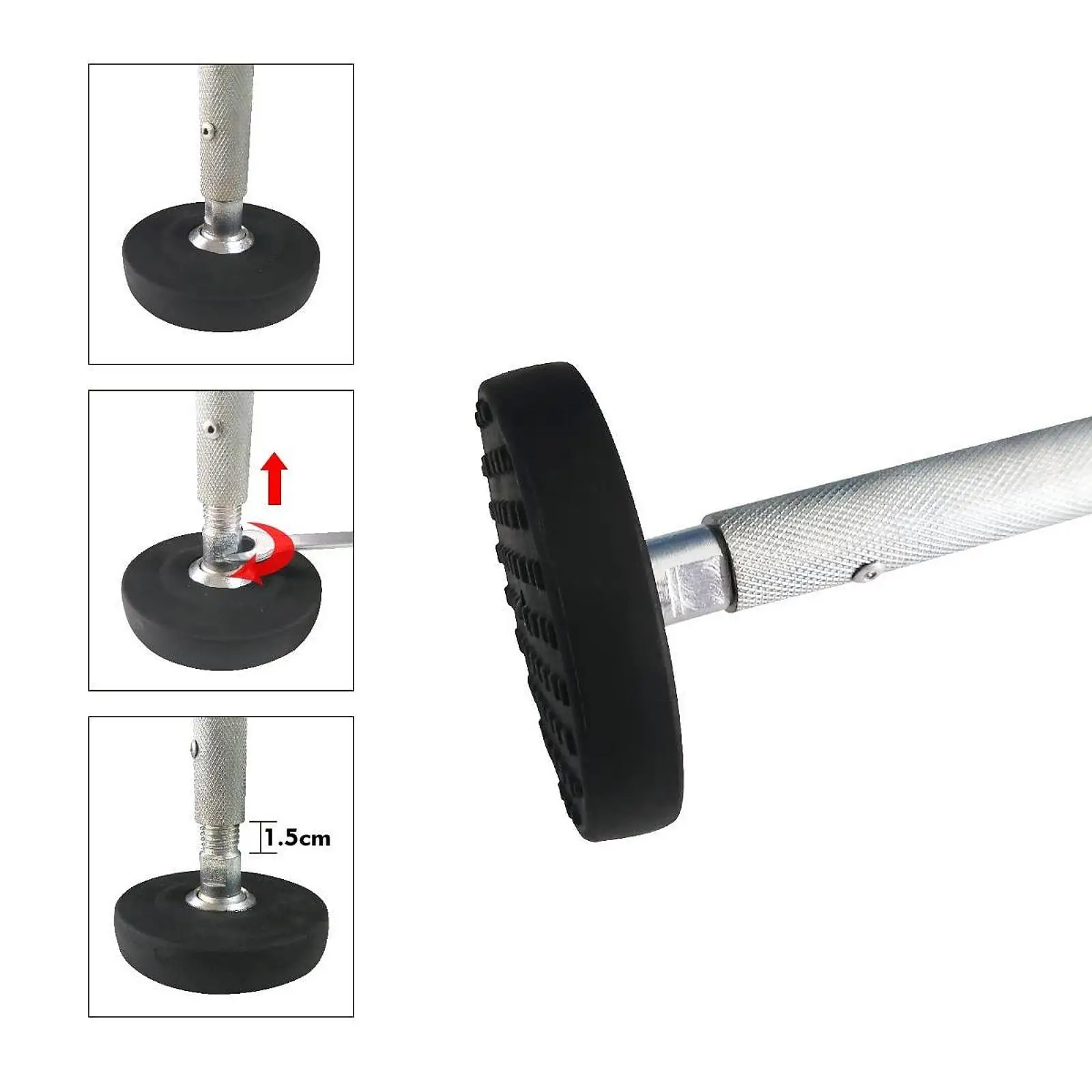 2個入りラダーレベラー-ゴム足付き-ラダー安定器-足部レベラー-調整可能