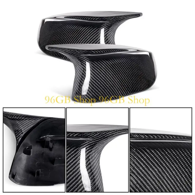 

96GB 1 Pair Carbon Fiber Side Caps Cover for 2014-2018 Auto Exterior Accessory Repair Parts