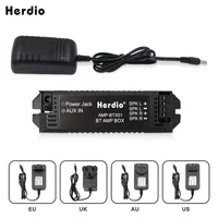 Herdio-amplificador de potencia para el hogar, 2 canales, Audio, Bluetooth, Aux, Mini amplificador para pared de baño, altavoces de música para techo, enchufe UE/EE. UU./Reino Unido