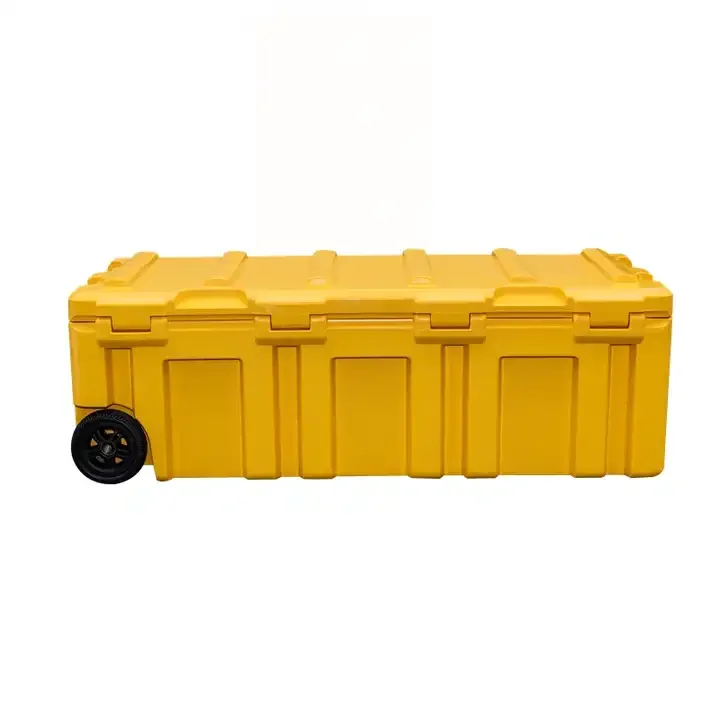 Rotomolded Hard Plastic Carrying Case with Wheel, Tool Box with Trolley, Large Capacity, 175L