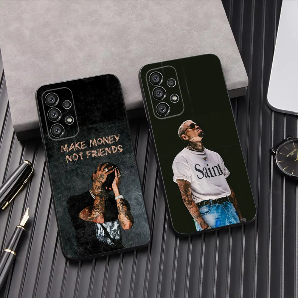 Rapper C-Chris B-Brown  Phone Case For Samsung Galaxy A13,A21s,A22,A31,A32,A52,A53,A71,A80,A91 Soft Black Shell