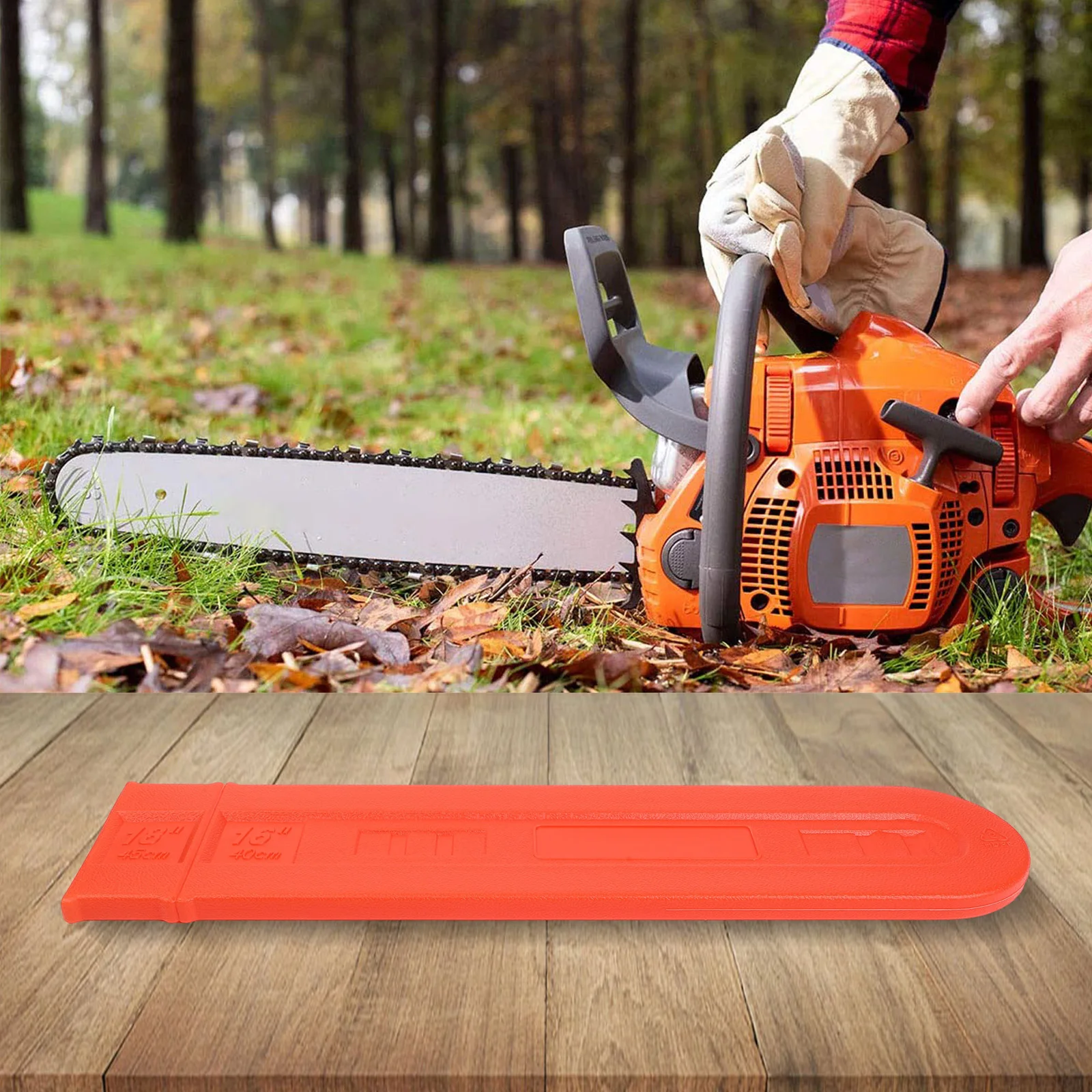 غطاء قضيب المنشار لـ 16 18 بوصة قضبان متوافقة مع الموديل 0000 792 9175 A (3003/3006) يحمي من الضرر