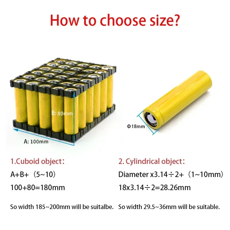 18650 PVC Heat Shrink Tube Battery Pack Yellow Width 29.5mm~200mm Insulated Protection Film Wrap lithium Case Cable Sleeve