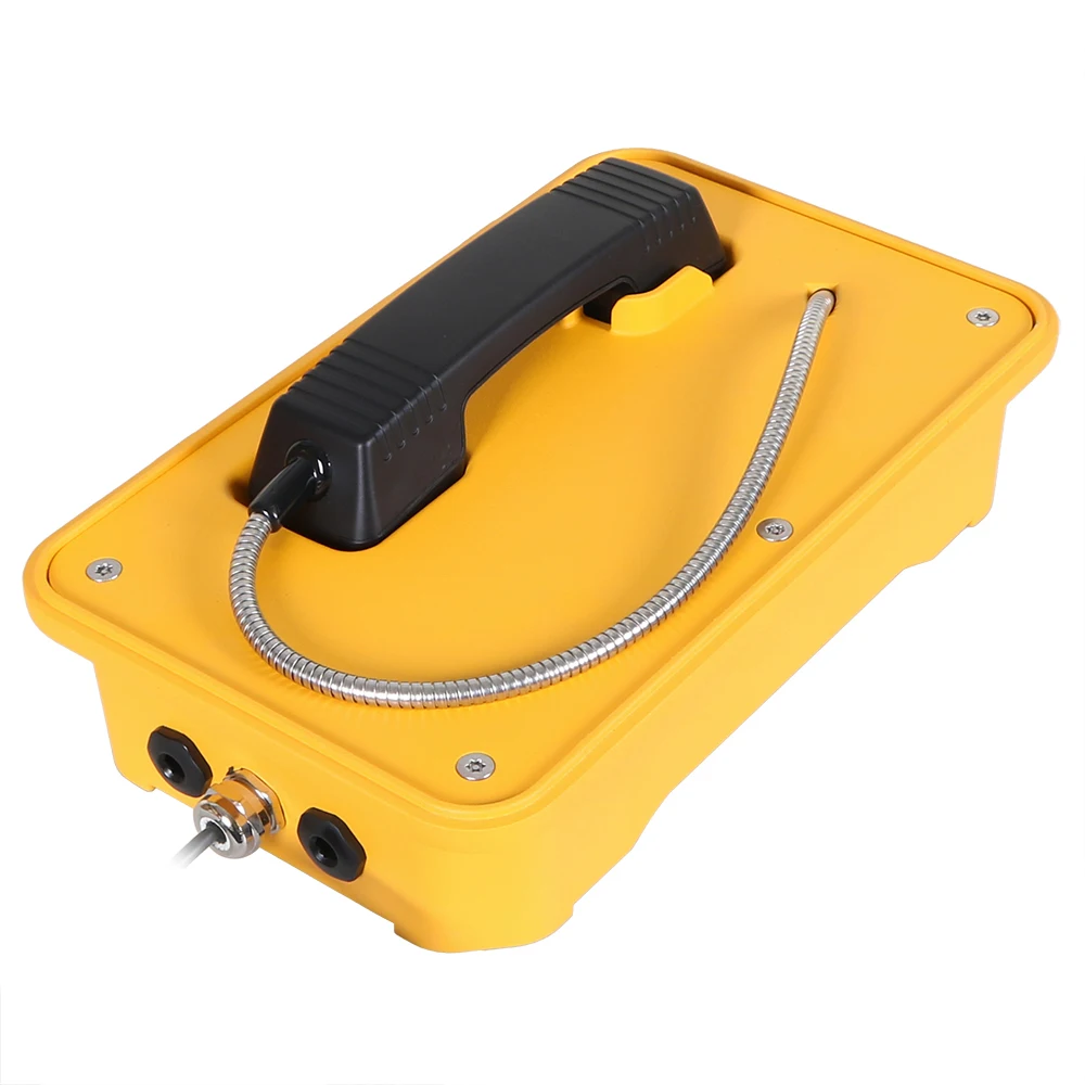 2026 IP66 Waterproof Feature Phone Box Outdoor Corded SIP Hotline Water Dust Proof Telephone Without Door