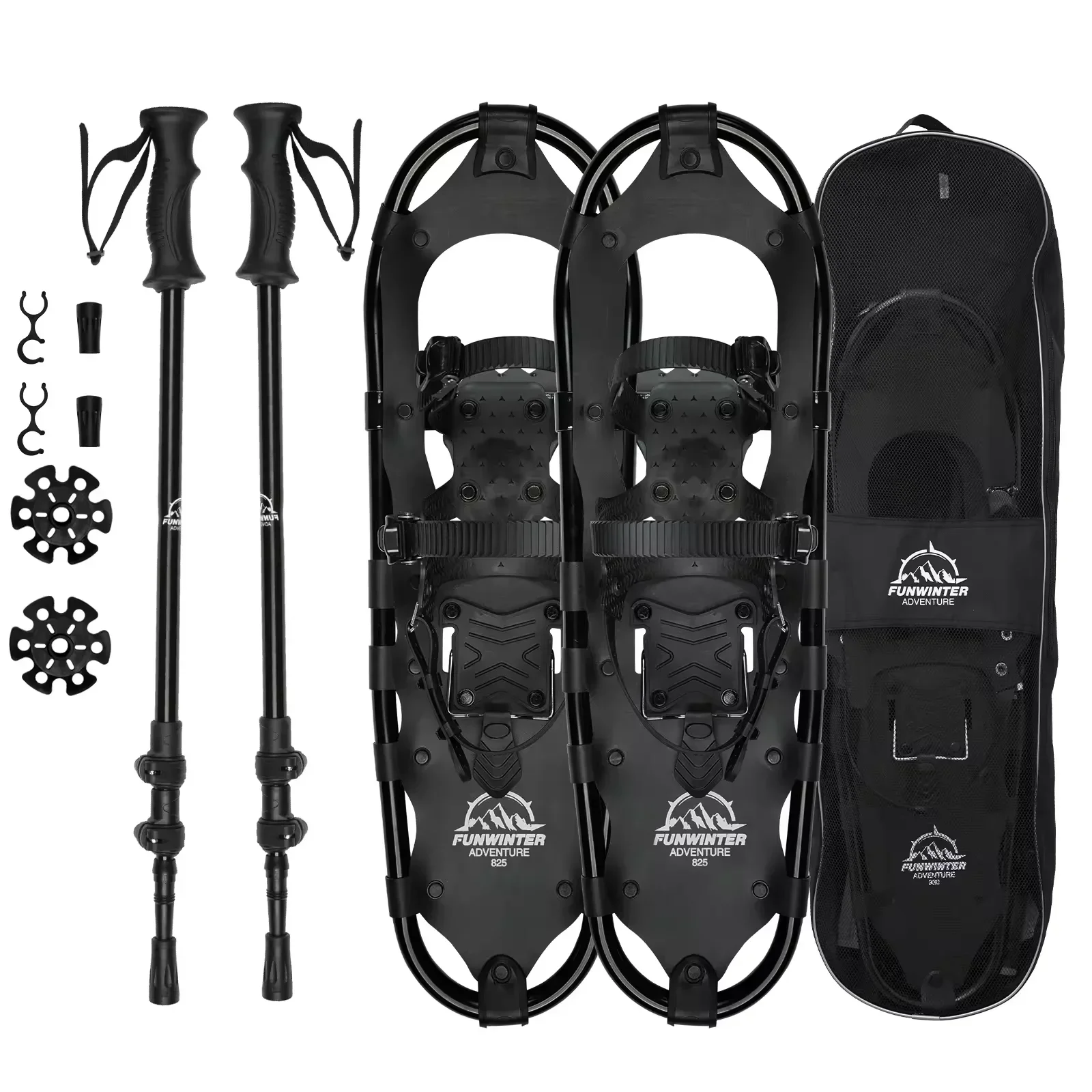 Ski Boots Adjustable Strong Grip Shoes Skiing Rust Prevention Anti-slip Aluminum All Terrain Snowshoes Winter Camping Products