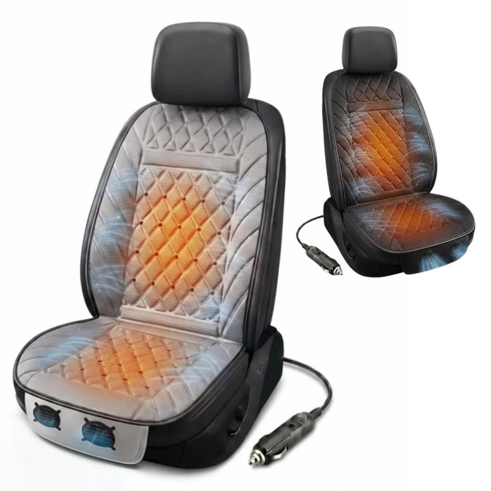 Ventilated Cool Seat Car Cushion Cooling/Heating Seat 12V Quiet Fan Summer Car Ventilation Sheet for Cars and SUVs