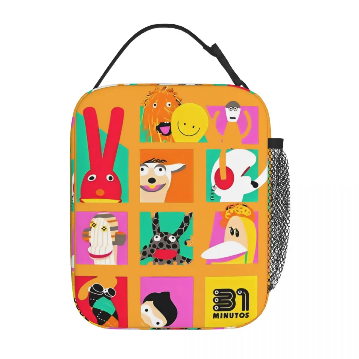 حقيبة تبريد معزولة لمدة 31 دقيقة   حاوية الوجبات الكوميدية التشيليزية كبيرة حمل صندوق الغداء أكياس تخزين المواد الغذائية المدرسة في الهواء الطلق