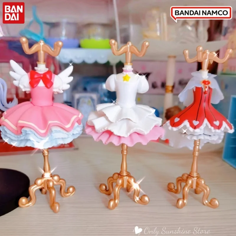 ราวแขวนเสื้อผ้าสไตล์สาวน้อยเวทมนตร์ซากุระจาก BANDAI - ของตกแต่งโต๊ะอเนกประสงค์สำหรับเครื่องประดับ ฟิกเกอร์ของเล่น และงานอดิเรก