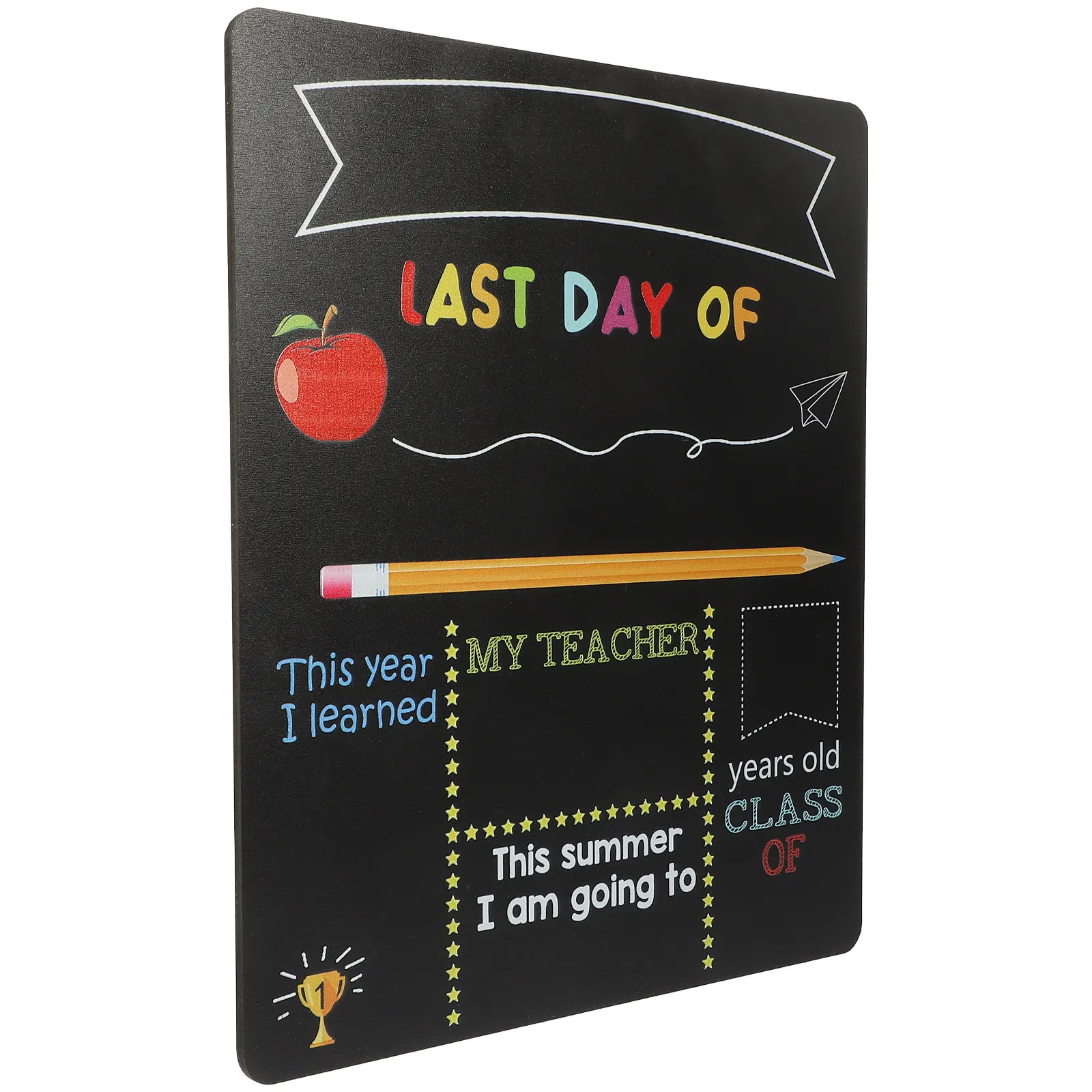

Student Chalkboard Double-Sided Smooth Edges Writing Board Back to School Message Board Blackboard for Classroom Decor