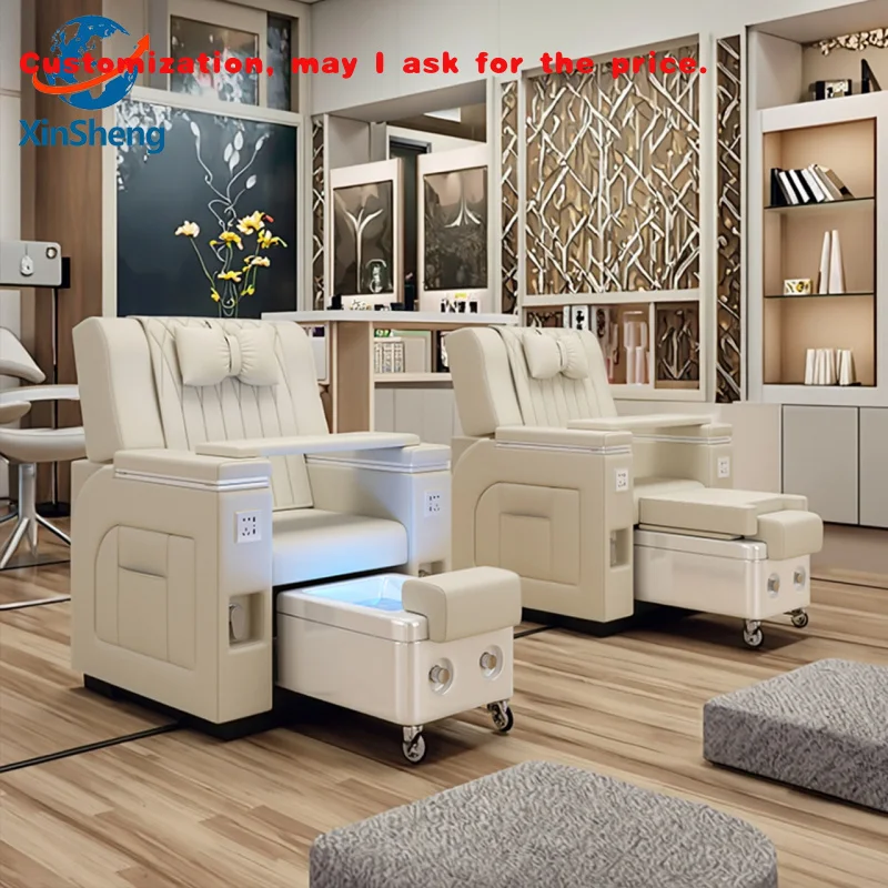 custom.Professional 2026 Foot Spa Winplus Beauty Salon With Led Nail Salon Luxury Manicure Pedicure Chair