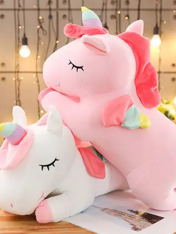 Kawaii Horse Plush 25/50cm Soft Stuffed Huggable Dolls Animal Acompany Toys Children Girl Birthday Gifts