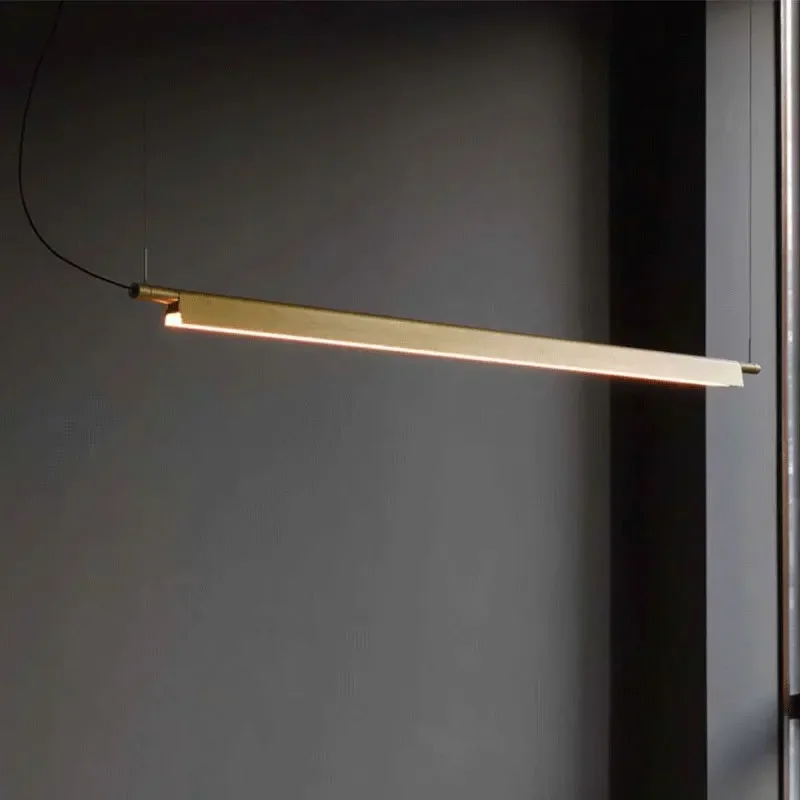 Kompendium Pendelleuchte einfache Kunst Led Design Lampe Nachbildung Esstisch Küche Bar Lange Röhre Lampe Wohnzimmer Büro Licht