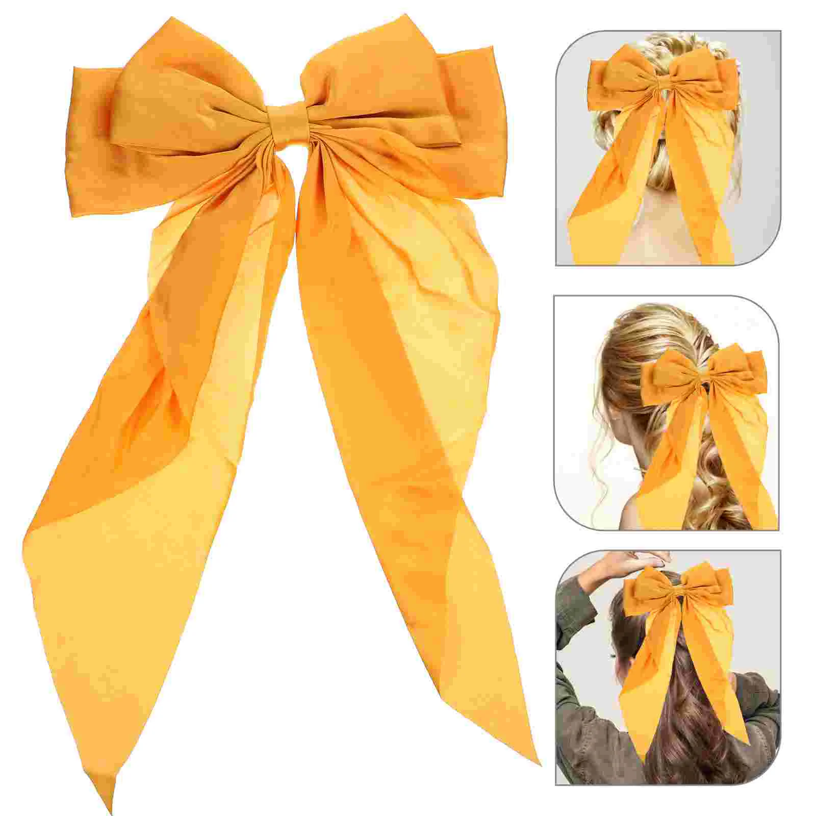 Bow Hairpin Bows for Women Barrettes Girls Ribbon Clip Bands Ribbons Accessories Clips