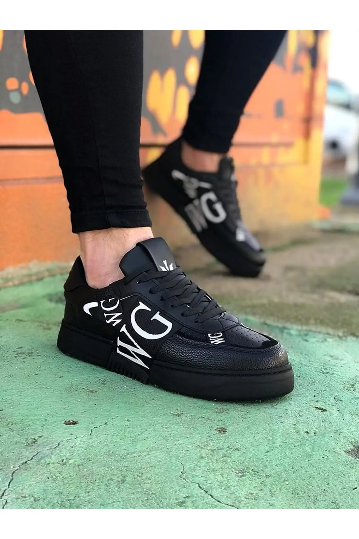 Wagon Men's Shoes Black White Lace Up Closure Faux Leather Spring and Autumn Seasons Comfortable Slip On In 2022 Fashion Wedding Orthopedic Suit Unisex Light Odorless Breathable WG202 Brand: WagoonCategory: Men's Shoes