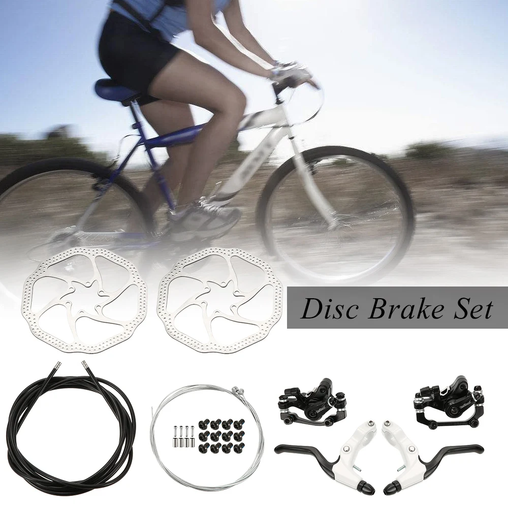 MTB Bike Disc Left Right Brake Kit Hand Brake Lever Shifter Derailleur Cable Shift Inner Wire Set