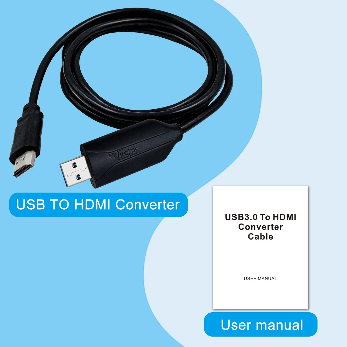 USB to HDMI Adapter for Monitor Windows 7/10 / 8,  Mac, Android. HDMI USB 3.0 Converter for Laptop, USB HDMI Cable Adapter - Image 6