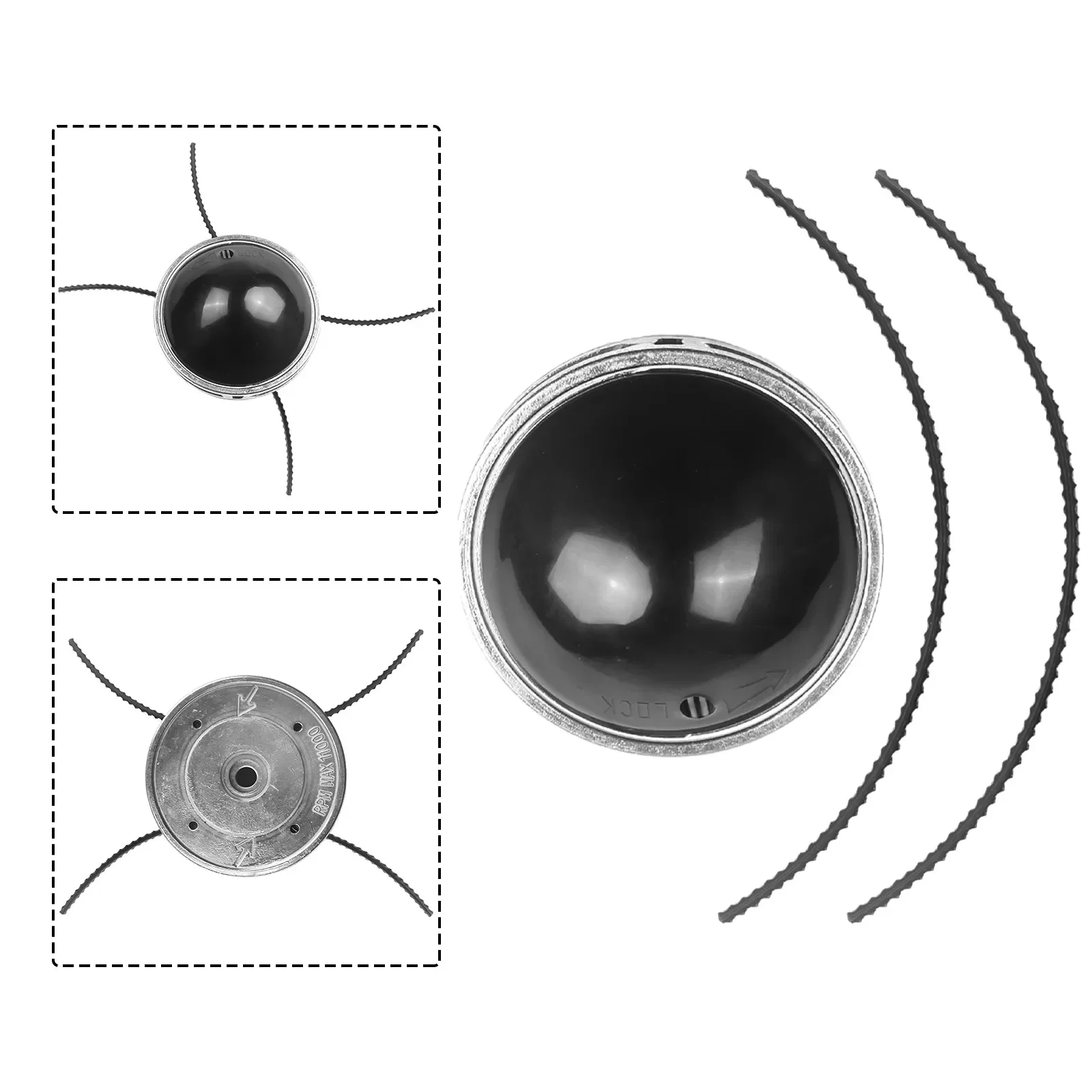 Imagem -02 - Trimmer Head For Most Straight Shaft Jet Fit Line Carga Fácil Peças Sobressalentes Jardim