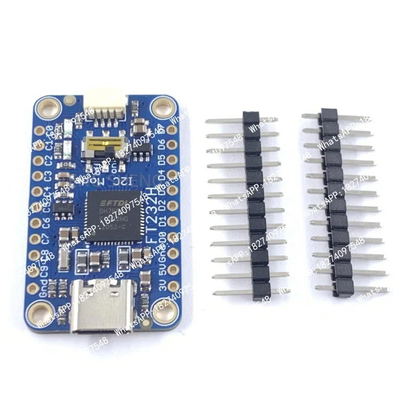 FT232H USB Multifunction Adapter Breakout USB to GPIO SPI I2C Module STEMMA QT Connector For Hardware Debugging