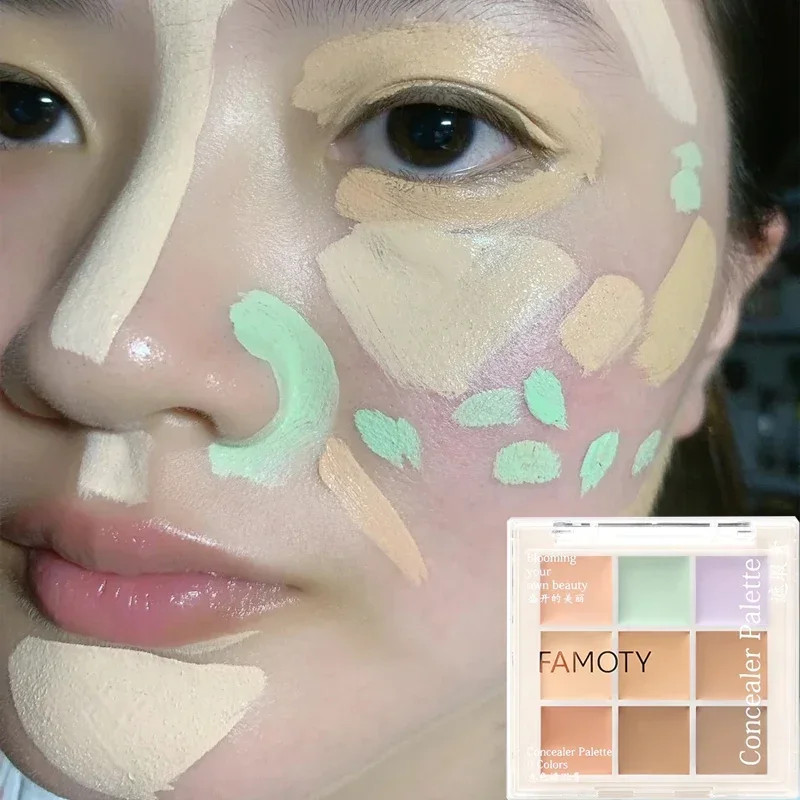 Waterproof Concealer Palette Lasting Concealer Cream Bronzer Contouring Brightening Highlighter Face Color Corrector Cosmetics