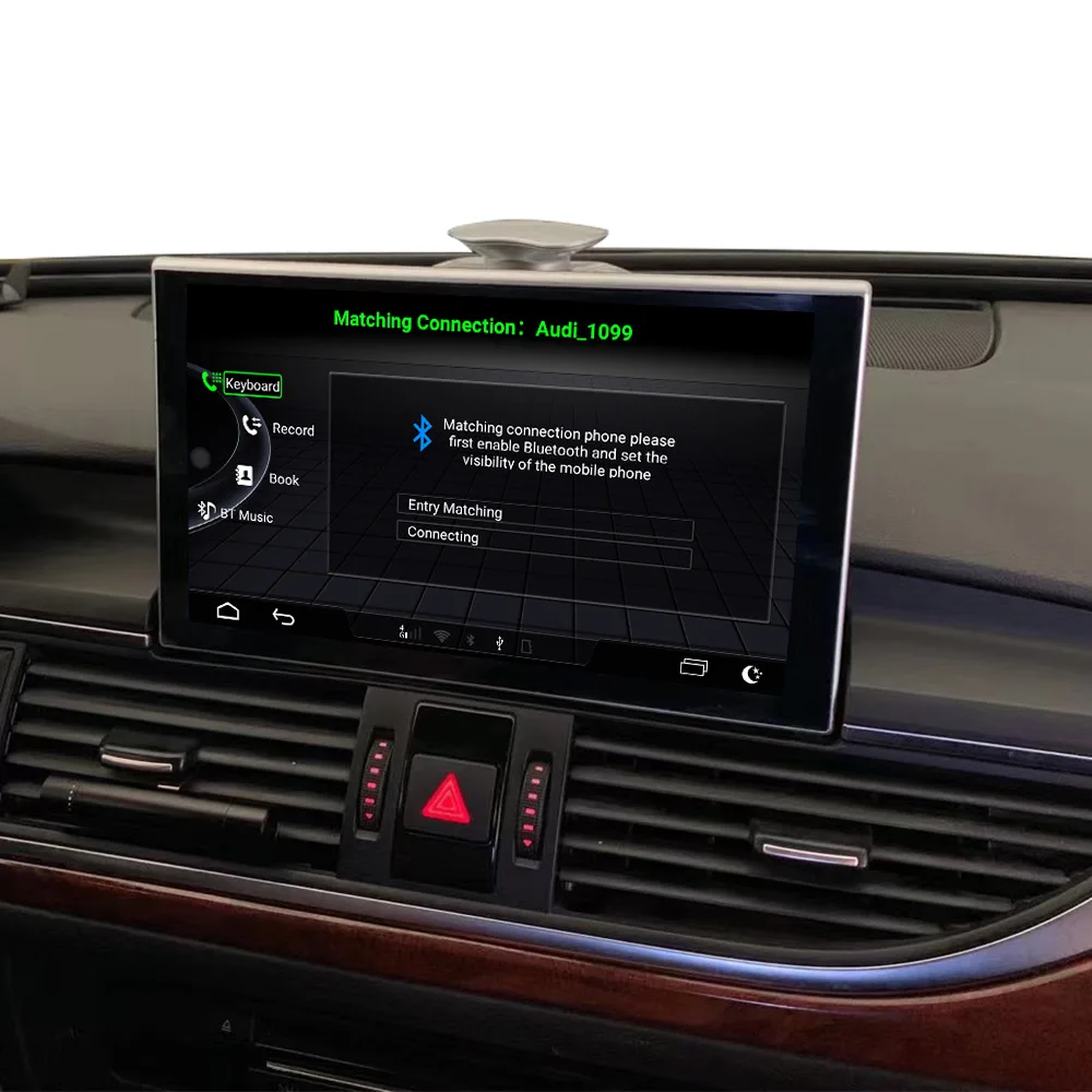 راديو سيارة بنظام أندرويد 13 مع ذاكرة وصول عشوائي 8 جيجابايت وذاكرة تخزين 128 جيجابايت، شاشة 9 بوصات لسيارات أودي A6 C7 2012-2018، مشغل دي في دي للسيارة مع نظام ملاحة وكاربلاي، وحدة رأسية للسيارة