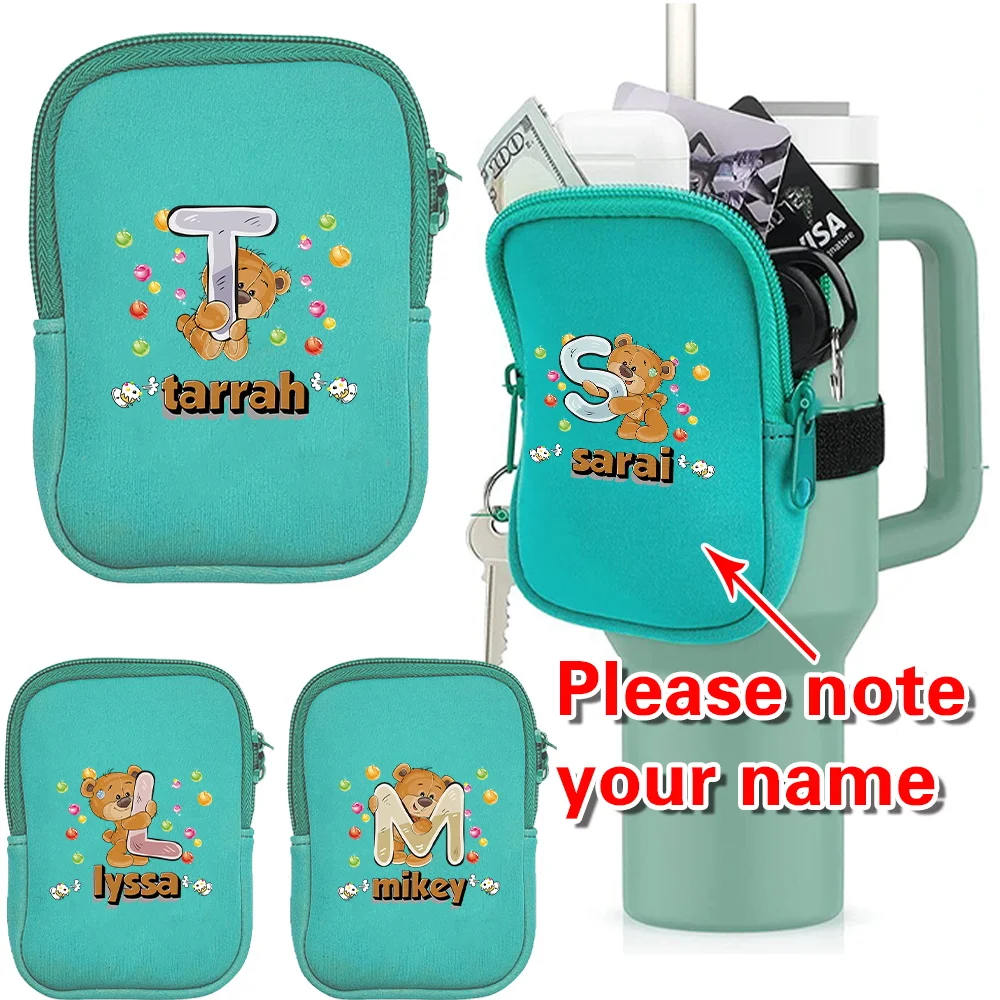 شخصية مخصصة اسم حقيبة زجاجات المياه المحمولة متعددة الوظائف يده كوب ماء أكياس سماعة تخزين بهلوان حزمة #1