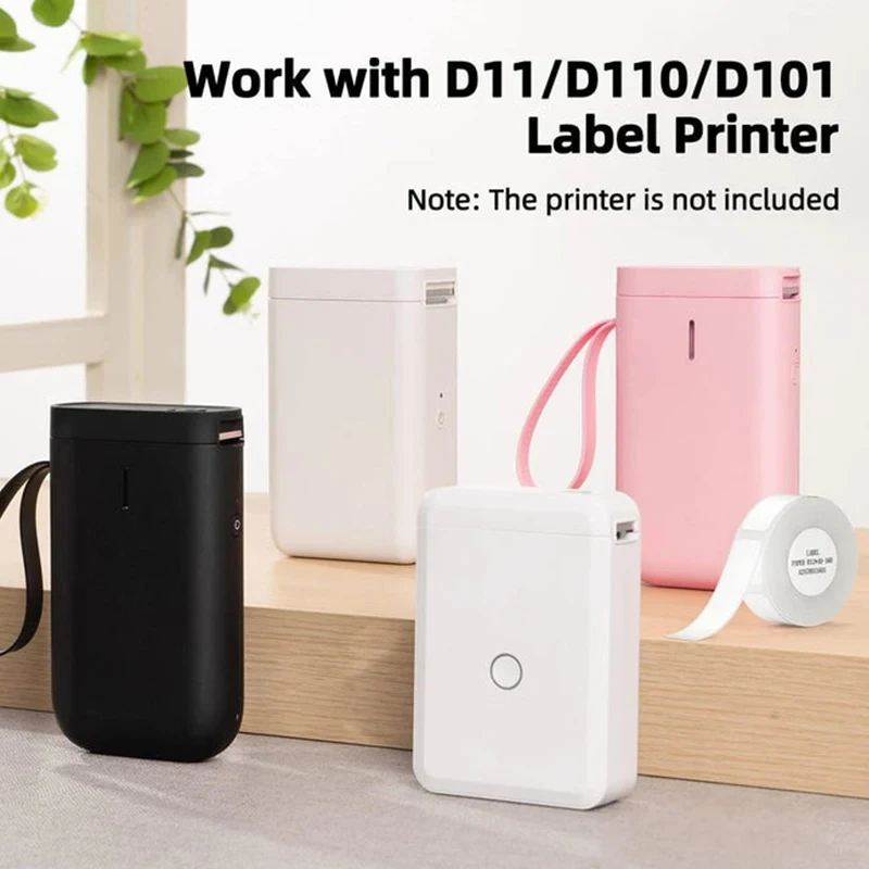 Niimbot 1Roll D110 Mini Portable Thermal Printer White Sticker Waterproof Paper Adhesive Label White Anti-Oil For D11 D101 D110