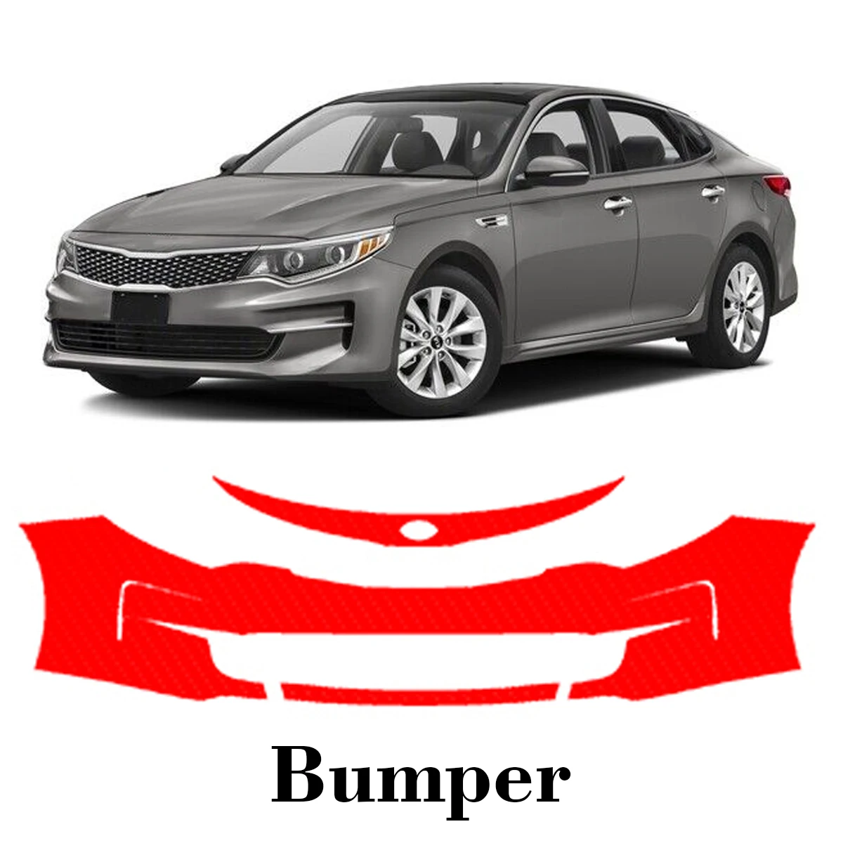 

Car Precut Paint Protection Film Front Bumper Anti-scratch Exterior TPU PPF For KIA Optima 2016-2018